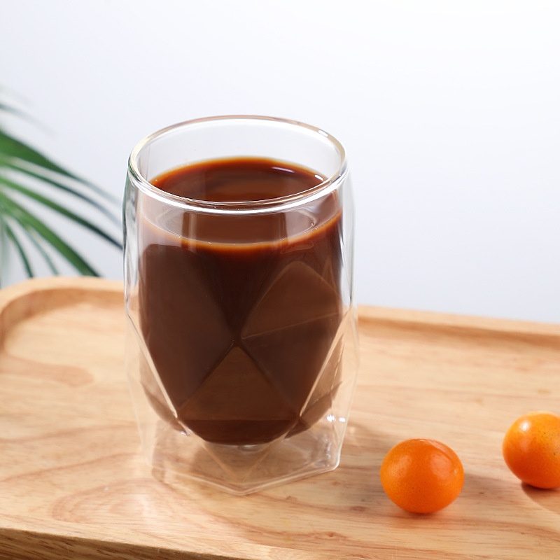 Қарапайым ыстыққа төзімді қос қабырғалы оқшауланған әйнек шыныаяқ